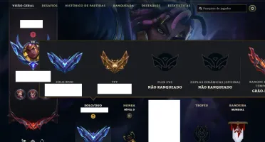 Vendo Conta De Lol de 2017 - Diamante- 660 Skins