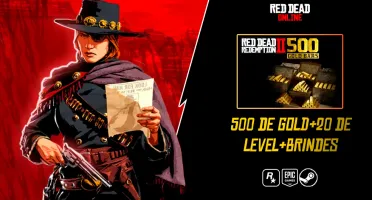 Red Dead Online (PC) 500 gold bar, +20 Level e $35000+