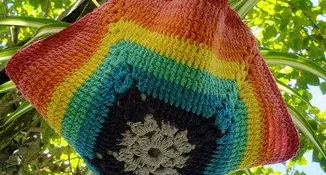 Cestinha / Suporte para Vaso em Crochê