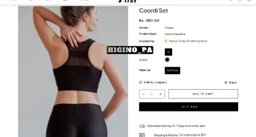 Tema Shopify Fitsy Roupas Esportivas + Atualizações