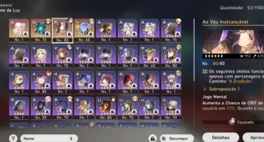 Star rail 8 personagens 5 🌟 the herta