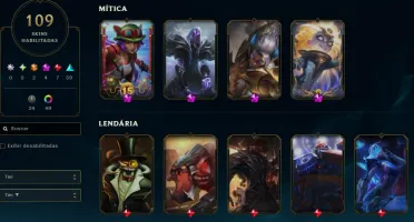 conta Sett e Zoe prestígio + Pyke das cinzas