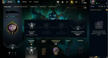 Conta de LoL Prata 1