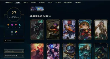 Conta Platina 25 skins