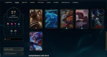 Conta Platina 25 skins