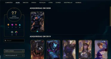 Conta Platina 25 skins