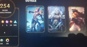 Conta season 2 , mmr ouro, 254 skins e todos Champions.