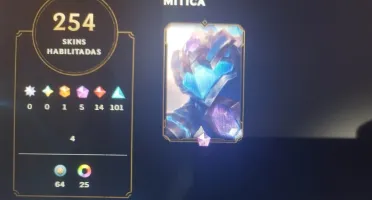 Conta season 2 , mmr ouro, 254 skins e todos Champions.