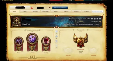 Conta Gold 100 Campeoes, 50+ skins, gold desda season 4