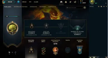 conta lol 90 skins