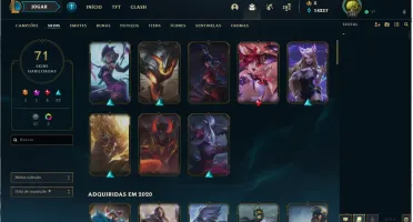 conta lol 90 skins