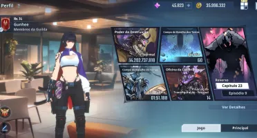 Conta Solo Leveling Arise Lv.105