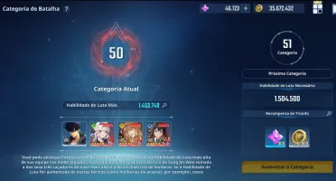 Conta Solo Leveling Arise Lv.105