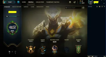 Conta gold 2, NVL 126, 124 campeões e 104 skins