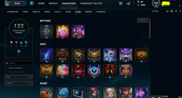 Conta gold 2, NVL 126, 124 campeões e 104 skins