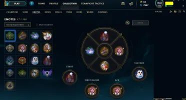 Conta gold 2, NVL 126, 124 campeões e 104 skins