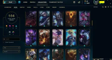 Conta gold 2, NVL 126, 124 campeões e 104 skins