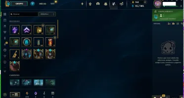 Conta lol mestre todos os champions 283 skins