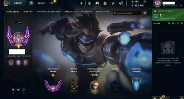 Conta lol mestre todos os champions 283 skins