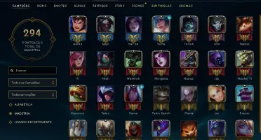 CONTA DE LEAGUE OF LEGENDS BARATA 30 SKINS 1 ULTIMATE