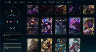 CONTA DE LEAGUE OF LEGENDS BARATA 30 SKINS 1 ULTIMATE