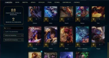 Conta ouro 4 BARATA com 34 champs e 2 skins