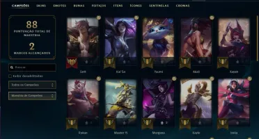 Conta ouro 4 BARATA com 34 champs e 2 skins