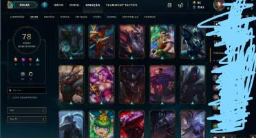 Conta League Of Legends Platina 78 skins (High Quality)