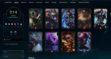 Conta Lol | 213 Skins | Season 2013
