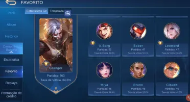 conta lvl 67 115skins 92 herois 5emblemas full