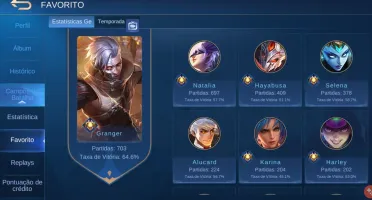 conta lvl 67 115skins 92 herois 5emblemas full