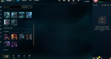 CONTA GOLD IV DE LEAGUE OF LEGENDS COM 5 SKINS VITORIOSAS