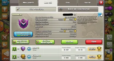 Conta Clash Of Clans CV12 - ÚNICO DONO