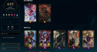 Conta lol 400 Skins - Acesso completo com todos os campeões