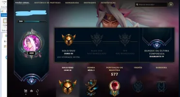 Conta LOL 127 SKINS 54 CROMAS 19 maestrias 7 + VALORANT