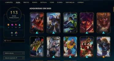 VENDO CONTA PLATINA 4, MUITAS SKINS MMR OK
