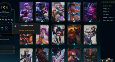 Conta Full Champ 2014 194 Skins 149 Cromas