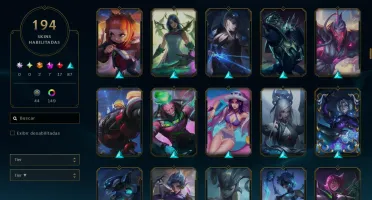 Conta Full Champ 2014 194 Skins 149 Cromas