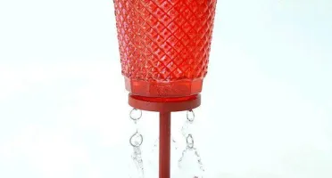Castiçal Bico de Jaca -Vermelho - G