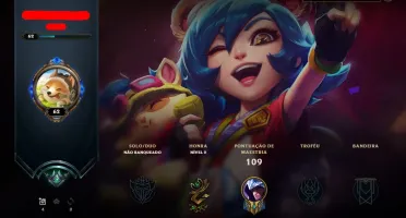 CONTA DE LOL UNRANKED TERMINOU PLATINA 1