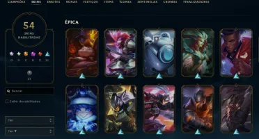 Conta League of Legends Full Acesso - 86 Champs e 54 Skins