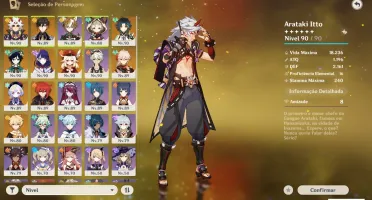 (AR58)14 personagens 5*- 4 armas 5 * - 2 armas de passe