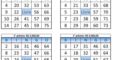 Planilhas Exclusivas Geradoras de Cartelas de Bingo