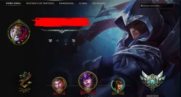 3 CONTAS DE LEAGUE OF LEGENDS