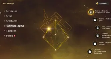 Zhong c1, kazuha, qiqi, diluc e arma t5