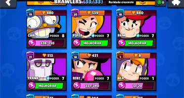 Todos os 33 brawlers