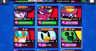 Todos os 33 brawlers