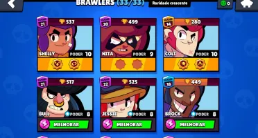 Todos os 33 brawlers