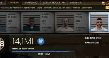 Conta de GTA Online com 7 Bilhões