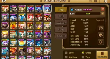 Conta Summoners War Double Ld (Lucifer, Leo, Tianglang Etc)